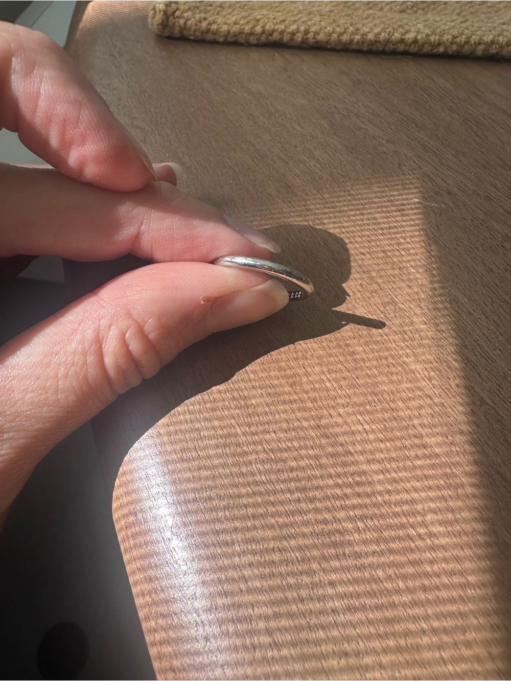 Tiffany & Co. Platinum Diamond Half Covered Soleste Band RG 6 - Picture 4 of 5